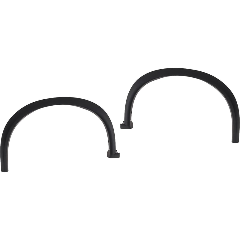 Front Wheel Opening Molding Pair/Set for Nissan Rogue 2021-2023, Right (Passenger) and Left (Driver), Textured, for USA Built Vehicle, Replacement