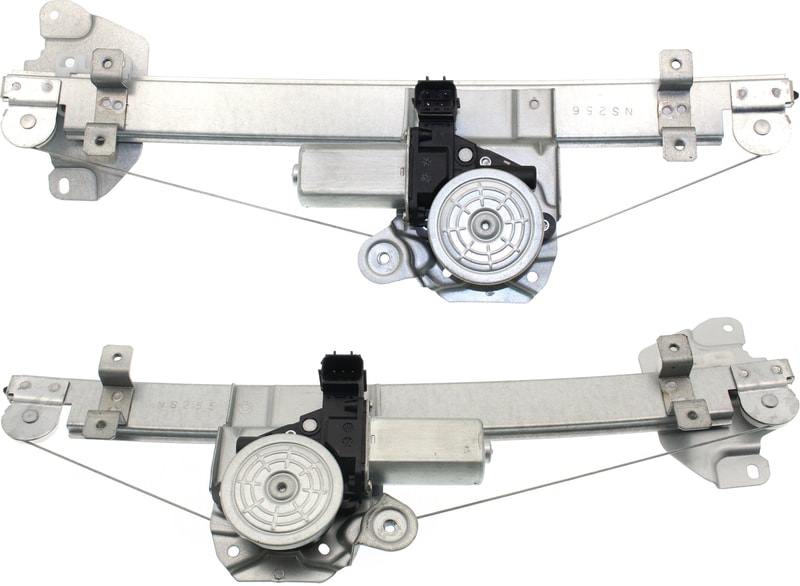 Front Window Regulator Pair/Set for 2013-2018 Nissan Altima Sedan, Right (Passenger) and Left (Driver), Power Operated, with Motor and One Touch Anti-Pinch Function, Replacement