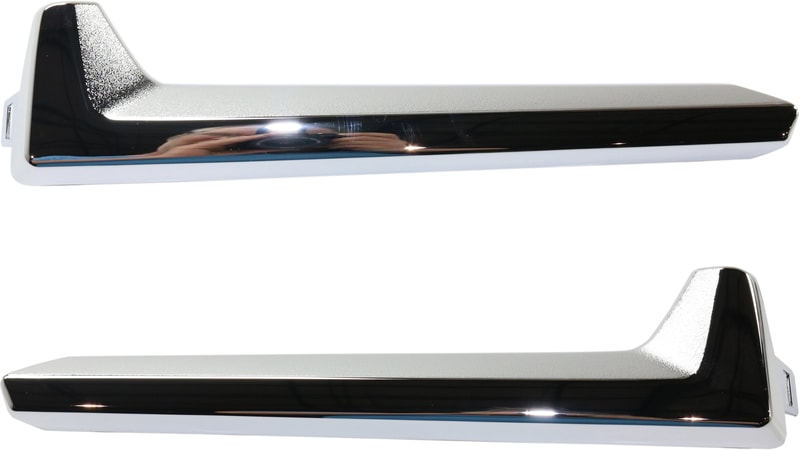 Front Fog Light Molding Pair/Set for 2017-2018 Subaru Forester, Chrome, 2.5L Eng, Right (Passenger) and Left (Driver) Sides, Replacement