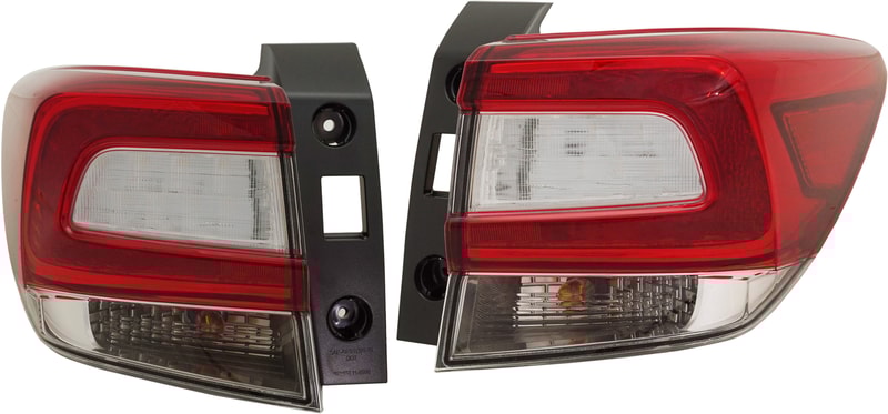 Tail Light Assembly Pair/Set for 2017-2019 Subaru Impreza and 2018-2019 Crosstrek Hatchback/Wagon, Outer, Right (Passenger) and Left (Driver) Replacement