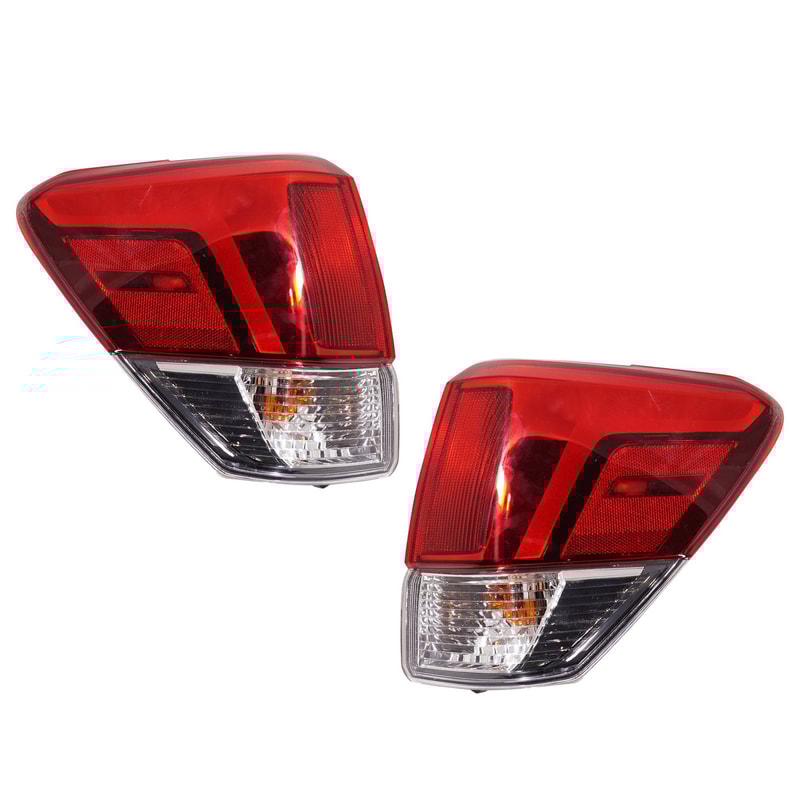 Pair/Set - LED Tail Light Assembly for Subaru Forester 2019-2021, Outer Right (Passenger) and Left (Driver), Replacement Set