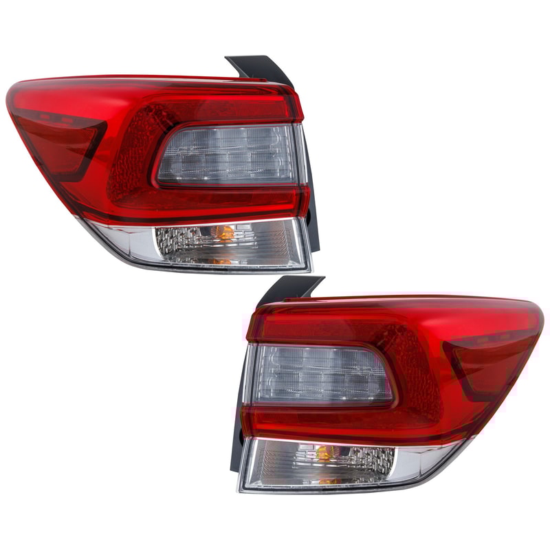 LED Tail Light Assembly Pair/Set for Subaru Impreza 2020-2022/Crosstrek 2020-2021, Outer, Hatchback/Wagon, Right (Passenger) and Left (Driver), Replacement