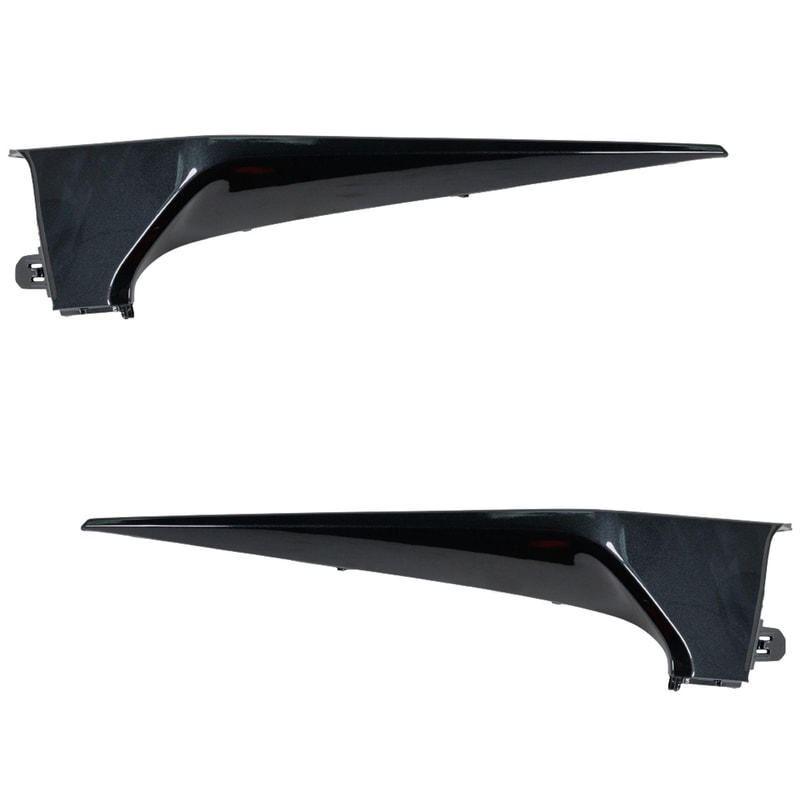 Front Bumper End Pair/Set for Toyota Corolla 2020-2022, Lower Extension, Dark Gray Paint, Right (Passenger) and Left (Driver), SE/XSE Sedan Model, Excluding Apex and Nightshade Editions - Replacement