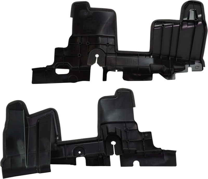 Radiator Support Baffle Pair/Set for Toyota Highlander 2017-2019, Right (Passenger) and Left (Driver) Side Deflector, Replacement