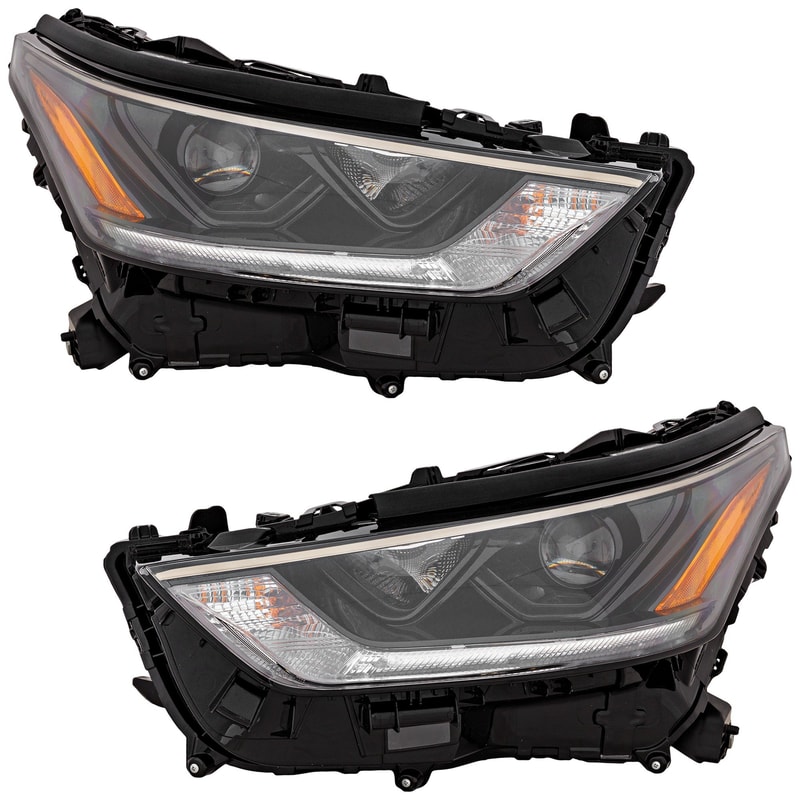 Headlight Assembly for Toyota Highlander 2021-2023, LED, Right (Passenger) and Left (Driver), XSE Model, Replacement Pair/Set