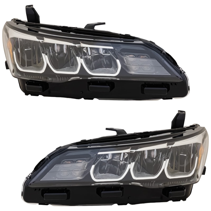 LED Headlight Assembly Pair/Set for 2019-2022 Toyota Avalon XLE/Hybrid XLE Models, Right (Passenger) and Left (Driver), Replacement