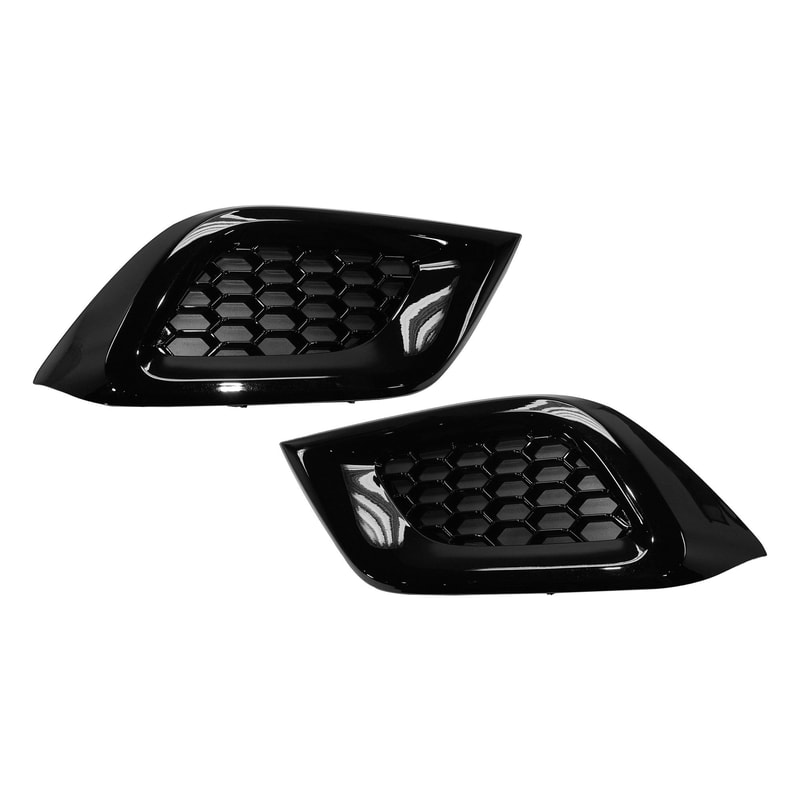 Front Fog Light Cover for Toyota Corolla IM 2016-2018, Left (Driver) and Right (Passenger), Black Replacement Pair/Set