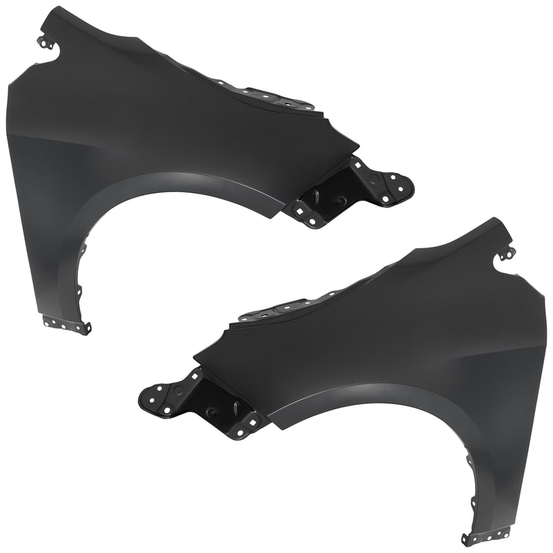 Front Fender Pair/Set for Toyota Corolla 2019-2023, Right (Passenger) and Left (Driver), Primed (Ready to Paint), Suitable for Hatchback and Sedan (2020-2022), Replacement