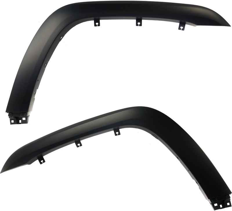 Front Fender Flare Pair/Set for TOYOTA 4RUNNER (2014-2023), Right (Passenger) and Left (Driver), Primed (Ready to Paint) Replacement