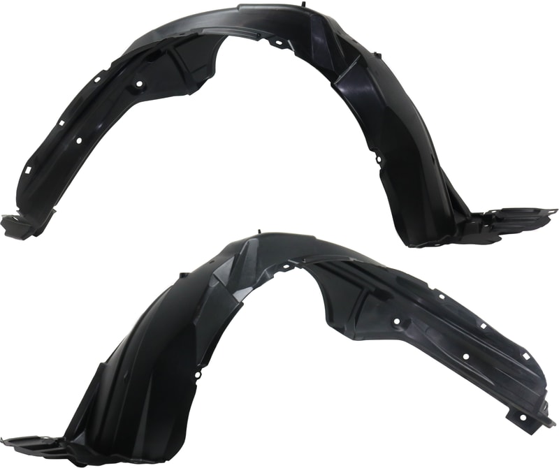 Front Fender Liner Pair/Set for Toyota Yaris Hatchback 2018-2019, Right (Passenger) and Left (Driver), France Built, Replacement