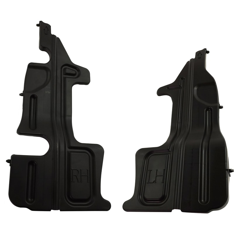 Radiator Support Pair/Set for Toyota Corolla/Matrix 2011-2013, Right (Passenger) and Left (Driver) Side Deflector, Plastic, Suitable for Matrix 2.4L Eng, Replacement