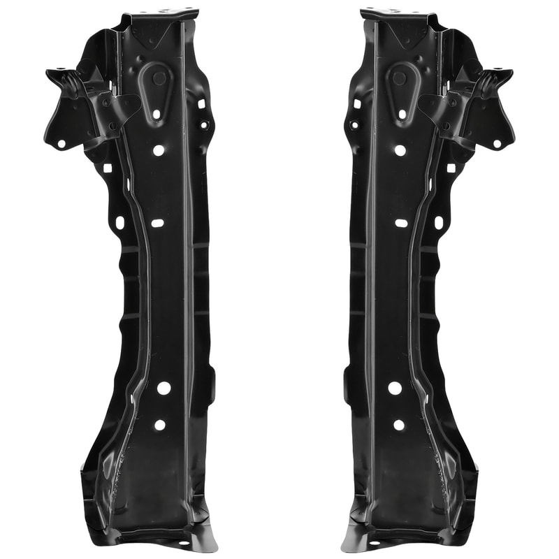 Pair/Set - Radiator Support Right (Passenger) and Left (Driver) Side Panel for Toyota Prius C 2012-2019, Steel Replacement Set