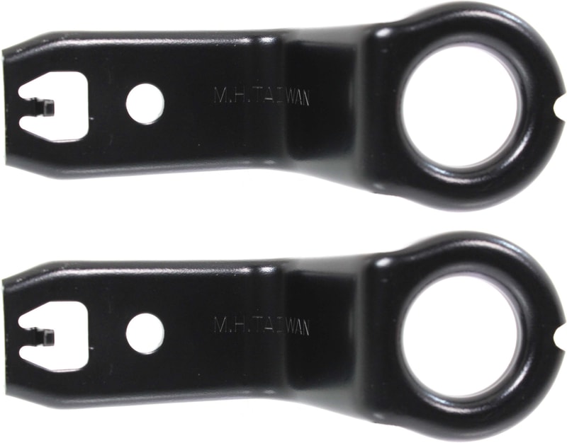 Upper Radiator Support Bracket Pair/Set for 2014-2019 Toyota Corolla, Right (Passenger) and Left (Driver), Steel, Excludes Base Model - Replacement