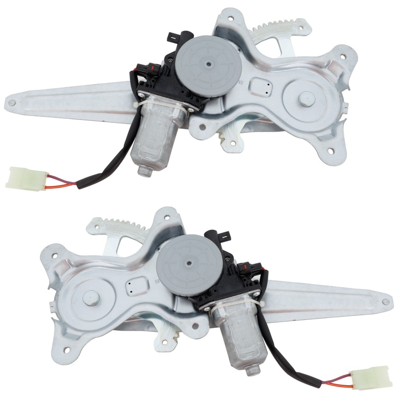 Power Rear Window Regulator Pair/Set for Toyota Scion RAV4 2006-2012/XD 2008-2014, Right (Passenger) and Left (Driver), with Motor, Replacement