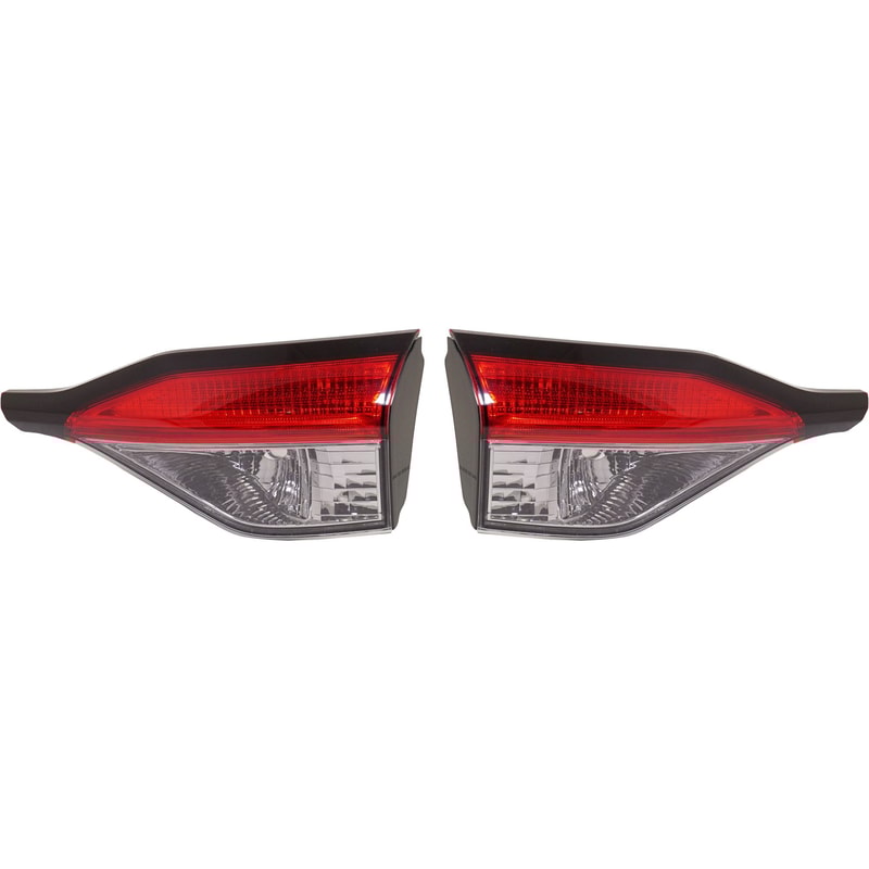 Tail Light Pair/Set for Toyota Corolla 2020-2022, Right (Passenger) and Left (Driver) Inner, Lens and Housing, Halogen, Suitable for XLE/XSE Sedan Models Replacement