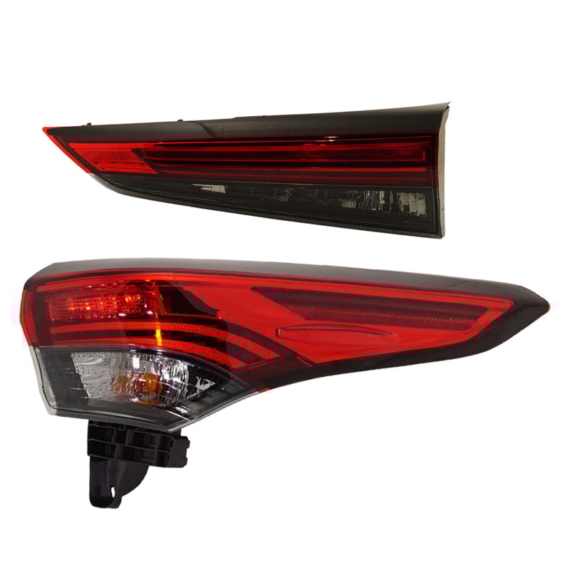 Tail Light Set for Toyota Highlander 2020-2023 Right (Passenger) Inner and Outer Replacement