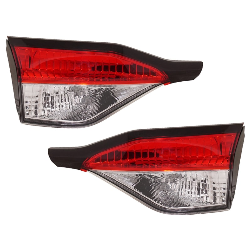 Inner Tail Light Assembly for 2020-2022 Toyota Corolla, Right (Passenger) and Left (Driver), Halogen, North America Built Vehicle, Replacement Pair/Set