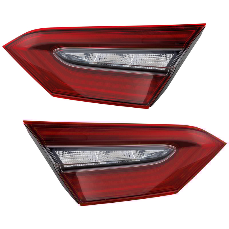 Pair/Set - LED Inner Tail Light Assembly for 2021-2022 Toyota Camry, XLE/XSE without TRD Package/Hybrid XLE/XSE Models, Right (Passenger) and Left (Driver), North America Built Vehicle Replacement