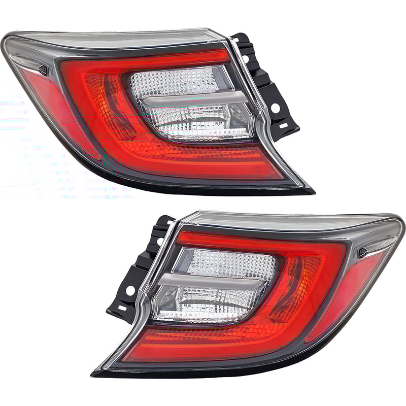 Tail Light Pair/Set for 2019-2022 Toyota Corolla Hatchback, Outer Lens and Housing, Right (Passenger) and Left (Driver) Side Replacement