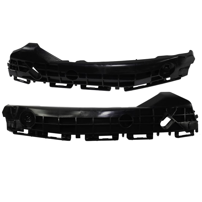 Rear Bumper Bracket Pair/Set for 2015-2017 Toyota Yaris Hatchback, Right (Passenger) and Left (Driver), Plastic, Replacement
