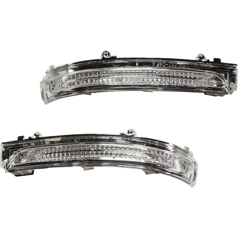 Mirror Signal Light Assembly Pair/Set for Volkswagen Beetle 2012-2019, Jetta 2011-2018, Right (Passenger) and Left (Driver), Excludes GLI Model, Replacement