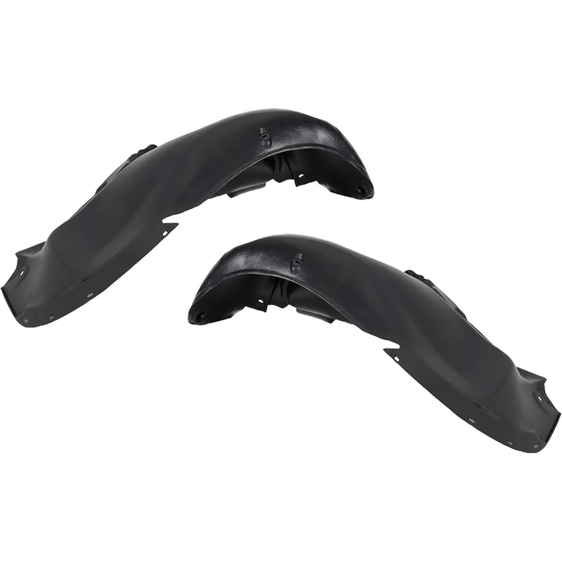 Rear Fender Liner Pair/Set for Volkswagen Golf/GTI 1999-2010, Jetta 1999-2005, Right (Passenger) and Left (Driver), Plastic, Vacuum Form Replacement