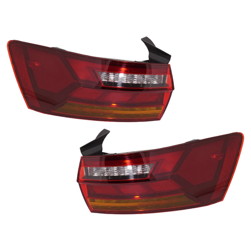 Tail Light Assembly Pair/Set for 2019 Volkswagen Jetta, Includes Right (Passenger) and Left (Driver) Replacement 