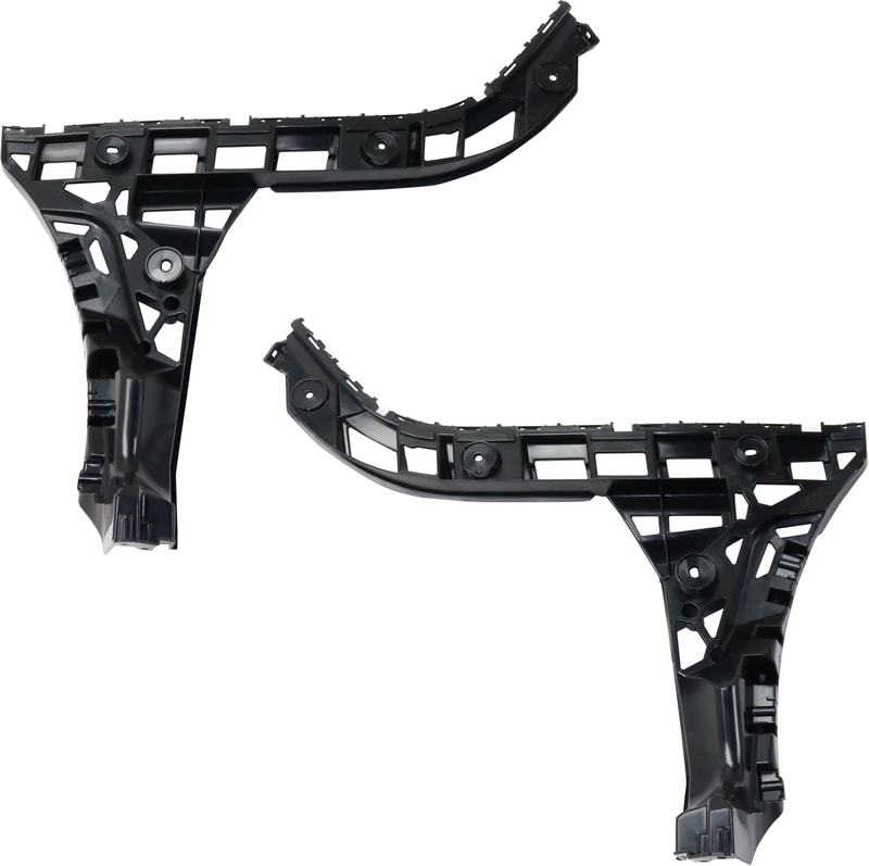 Rear Bumper Retainer Pair/Set for Volkswagen Jetta 2015-2018, Right (Passenger) and Left (Driver), Outer Cover Guide, Replacement