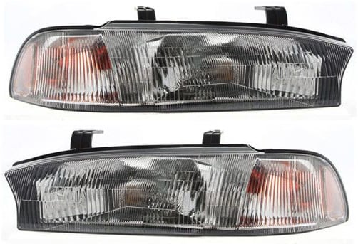 Headlight Assembly for Subaru Legacy 1996-1997, Right (Passenger) and Left (Driver), Halogen, From June 1996 to April 1997 - Replacement Pair/Set