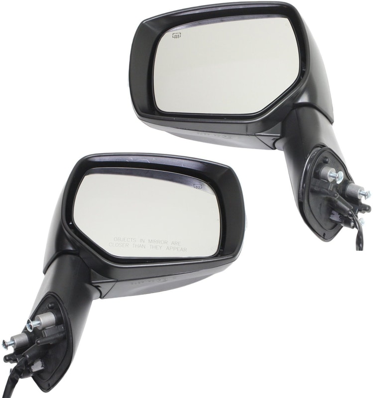 Power Heated Paintable Mirror Pair/Set for Subaru XV Crosstrek 2013-2014, Manual Folding, Right (Passenger) and Left (Driver) with Signal Light, Replacement