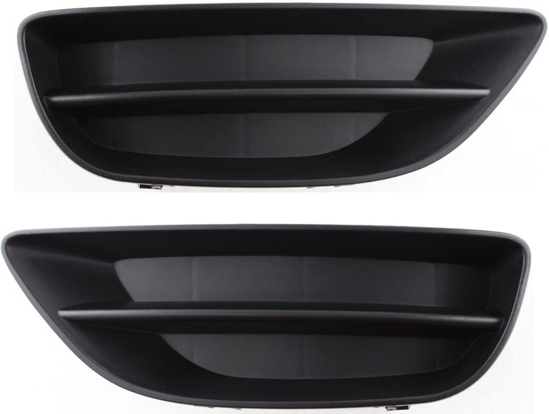 Pair/Set - Front Fog Light Cover for Toyota Corolla 2001-2002, Right (Passenger) and Left (Driver), Replacement Set