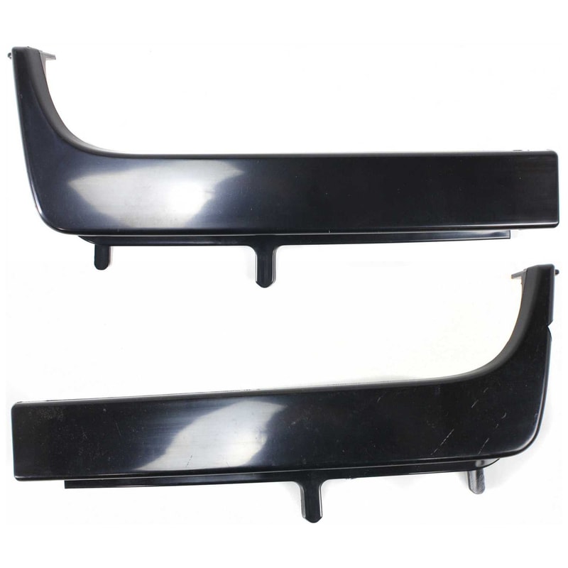 Pair/Set - Front Headlight Filler for Toyota Sequoia 2005-2007, Right (Passenger) and Left (Driver), Painted Black Replacement Set