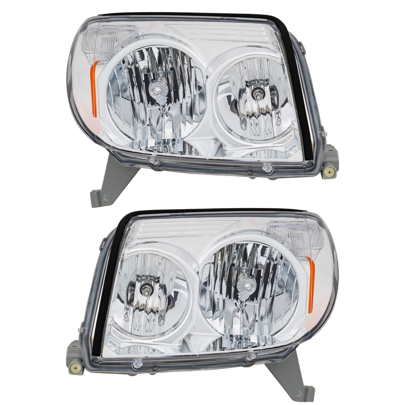 Headlight Pair/Set for Toyota 4Runner 2003-2005, Includes Right (Passenger) and Left (Driver) Sides, Lens and Housing Replacement