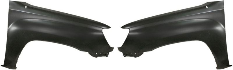 Front Fender Pair/Set for Toyota Tacoma 2005-2015, Primed (Ready to Paint), Right (Passenger) and Left (Driver), RWD (Rear-Wheel Drive) Replacement
