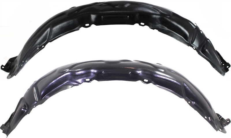 Front Fender Liner Pair/Set for Toyota Camry 2007-2011, Right (Passenger) and Left (Driver) Replacement