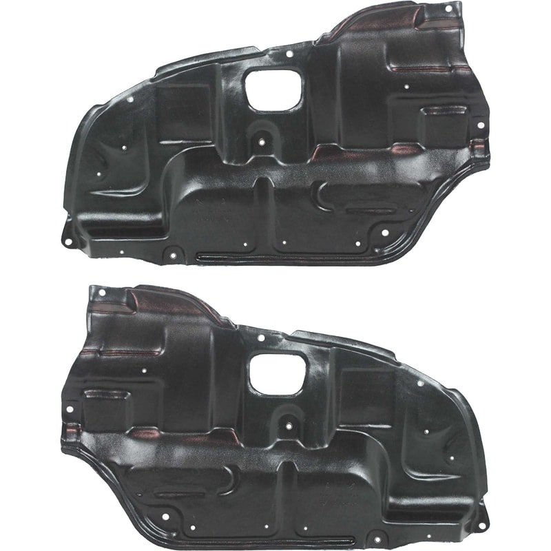 Engine Splash Shield Pair/Set for Toyota Camry 2002-2006, Right (Passenger) and Left (Driver) Under Cover Replacement