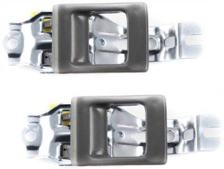 Front Interior Door Handle Pair/Set for TOYOTA 4RUNNER/PICKUP 1984-1989, Right (Passenger) and Left (Driver), Without Case, With Gray Lever, Replacement