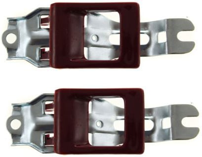 Front Interior Door Handle Pair/Set for Toyota 4Runner/Pickup 1984-1989, Right (Passenger) and Left (Driver), without Case, with Red Lever, Replacement