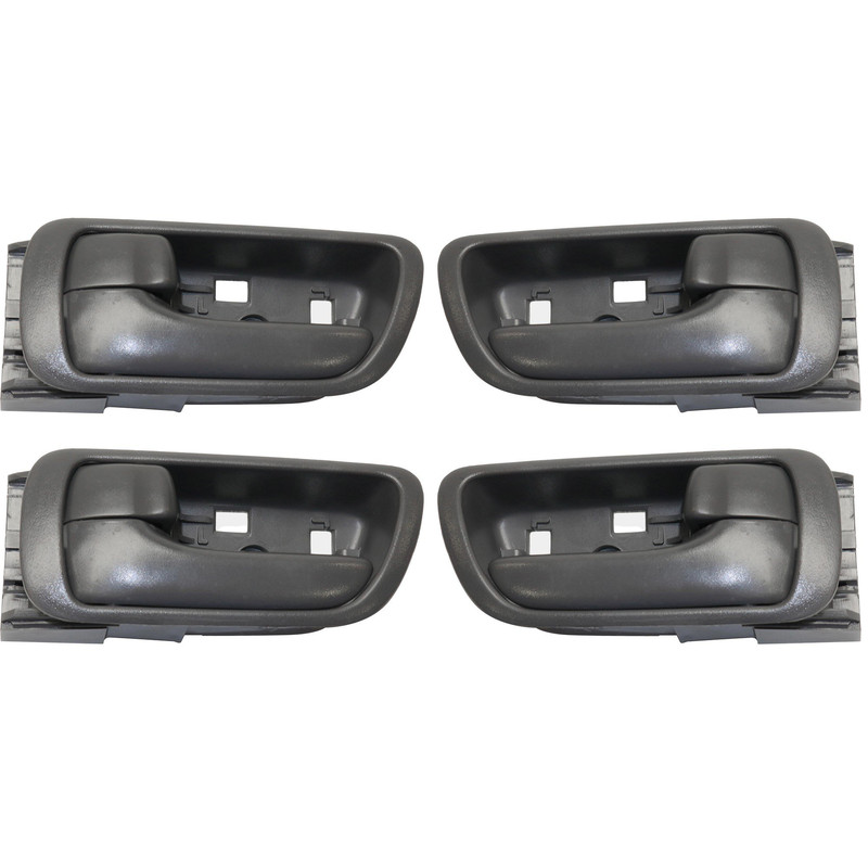Front and Rear Inside Door Handle Pair/Set for 2002-2006 Toyota Camry, Right (Passenger) & Left (Driver), Pair/Set of 4, Gray, Japan/USA Built, Replacement