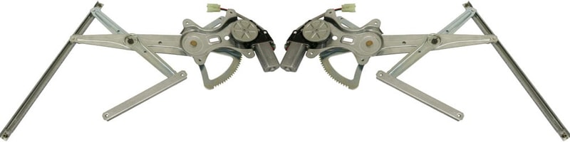 Front Window Regulator Pair/Set for 2003-2008 Toyota Corolla, Right (Passenger) and Left (Driver), Power, with Motor, USA Built, Replacement