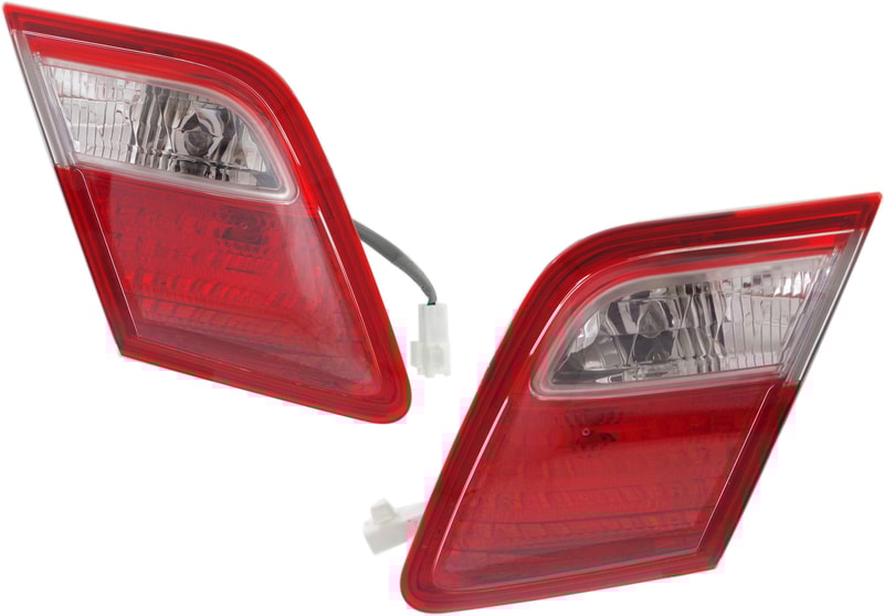 Inner Tail Light Assembly for 2007-2009 Toyota Camry, Right (Passenger) and Left (Driver), Halogen, Excluding Hybrid Model, Suits Japan/USA Built Vehicle - Replacement Pair/Set