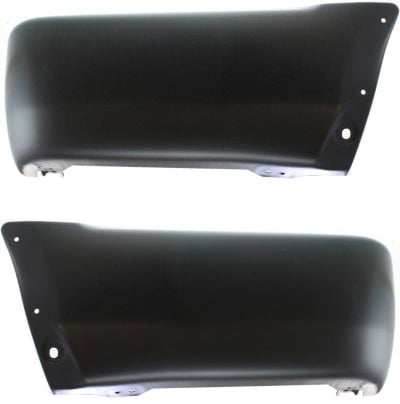 Rear Bumper End Pair/Set for Toyota 4Runner 1999-2002, Right (Passenger) and Left (Driver), Primed (Ready to Paint), with Fender Flares, Fits Base/SR5/Limited Models, Replacement