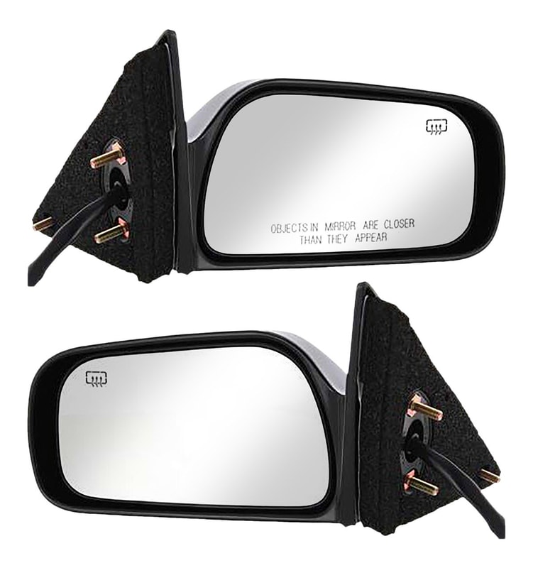 Power Heated Non-Folding Paintable Mirror Pair/Set for 1997-2001 Toyota Camry, Right (Passenger) and Left (Driver), USA Built Vehicle, Replacement