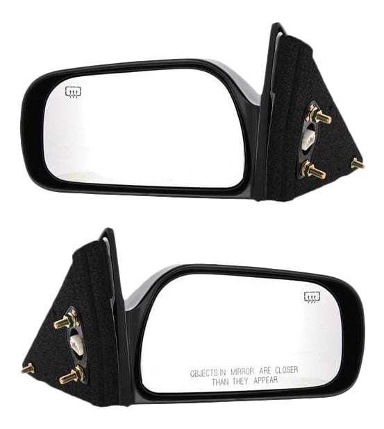 Power Mirror Pair/Set for 1997-2001 Camry Right (Passenger) and Left (Driver), Non-Folding, Heated, Paintable, For Japan Built Toyota Vehicles, Replacement
