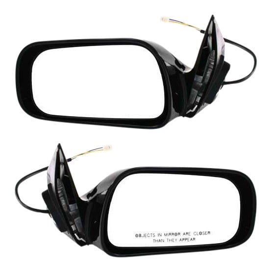 Power Mirror Pair/Set for Toyota Avalon 1995-1999, Right (Passenger) and Left (Driver), Non-Folding, Non-Heated, Paintable, Without Auto Dimming, Blind Spot Detection, Memory, and Signal Light - Replacement