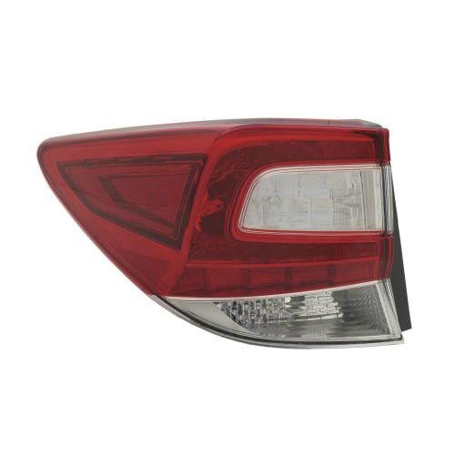 Tail Light for Subaru Impreza Sedan 2017-2023, Left (Driver), Outer, Lens and Housing, Halogen, CAPA-Certified, Replacement