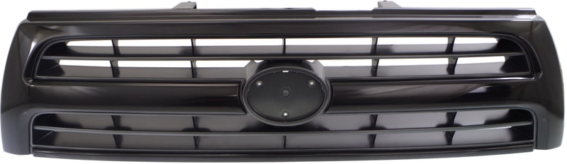 Plastic Grille for Toyota 4Runner 1999-2000, Black Shell/Gray Insert, V6, Replacement