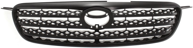 Grille for 2005-2006 Toyota Corolla, XRS Model, Painted Black Shell and Insert, Replacement