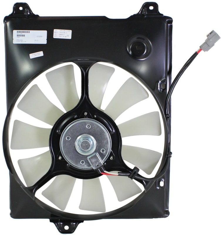 A/C Condenser Fan Shroud Assembly for 1998-2003 Toyota Sienna, Right (Passenger) Side, Replacement