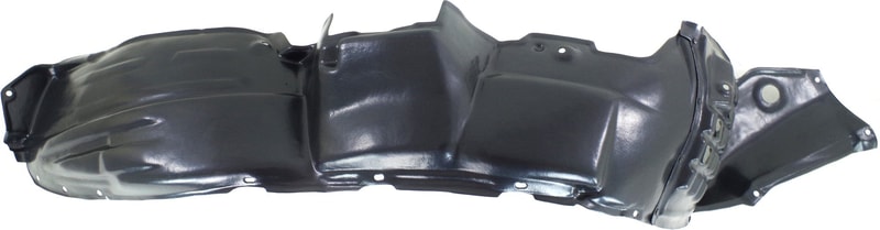 Front Fender Liner for Toyota Highlander 2006-2007, Right (Passenger) Hybrid Model, Plastic, Vacuum Form, Replacement